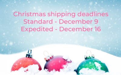 2019 Christmas order shipping deadlines