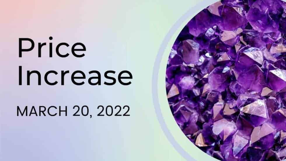Price increase March 20, 2022